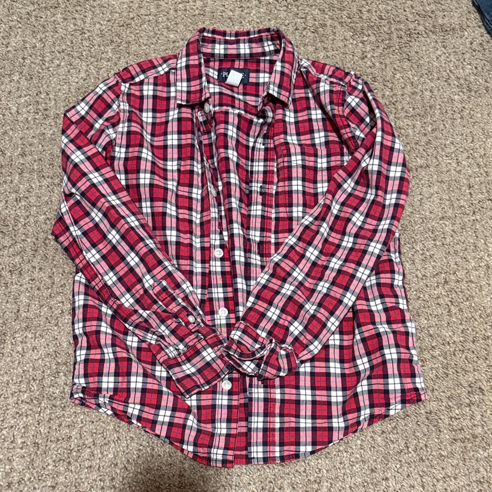 Little boys button up